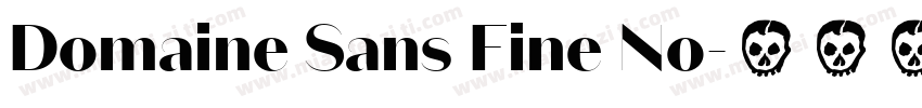 Domaine Sans Fine No字体转换